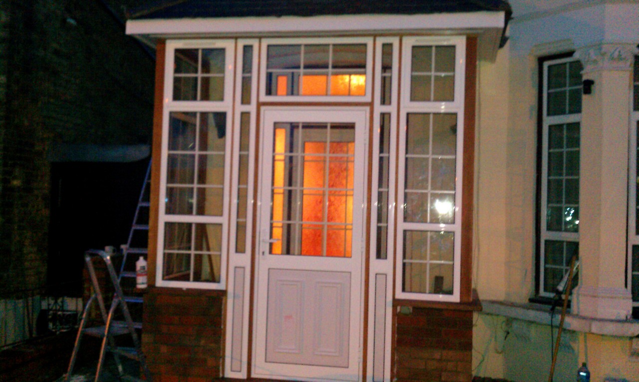 uPVC porch with Georgian bar glazing installed in Streatham Hill